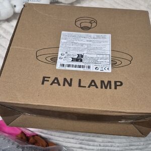 Fan Lamp Ceiling Light - Brown Cardboard Packaging